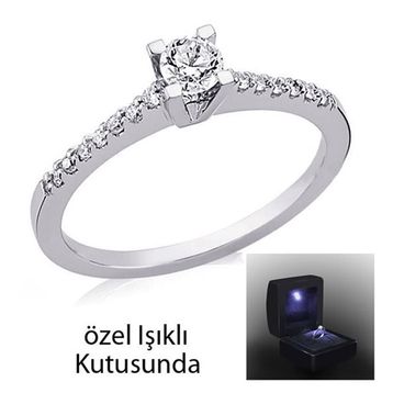 Lova Pırlanta 1040031 F Renk 0.31 ct Pırlanta Tektaş Yüzük