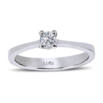 Lova Pırlanta 1060030-16 G Renk 0.16 Karat Tektaş Pırlanta Yüzük