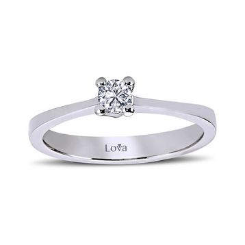 Lova Pırlanta 1060030-16 G Renk 0.16 Karat Tektaş Pırlanta Yüzük