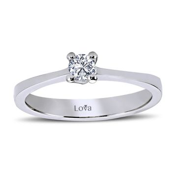Lova Pırlanta 1060030-16 G Renk 0.16 Karat Tektaş Pırlanta Yüzük