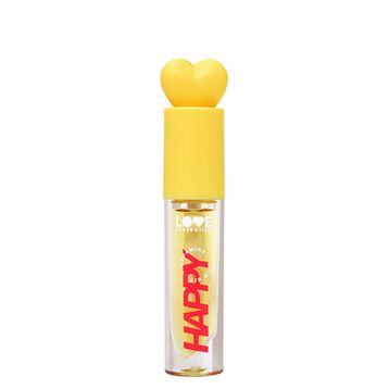 Love Generation Be Happy 02 Yellow Nourishing Lip Oil With Glossy Finish Dudak Yağı