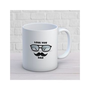 Love You Dad İki Tarafı Baskılı Kupa