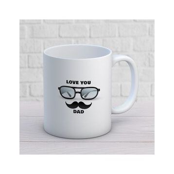 Love You Dad İki Tarafı Baskılı Kupa