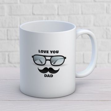 Love You Dad İki Tarafı Baskılı Kupa