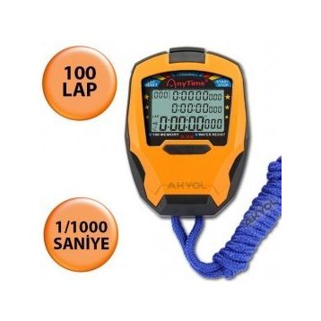 Loyka D-308 100 Lap Hafızalı 1/1000 Saniye Profesyonel Tip Kronometre