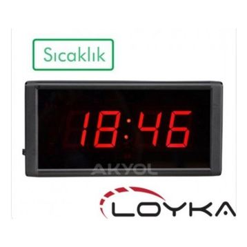 Loyka ST-574 Işıklı Termometre Saat