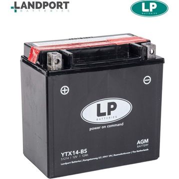 LP AGM LTX14-BS Siyah Akü