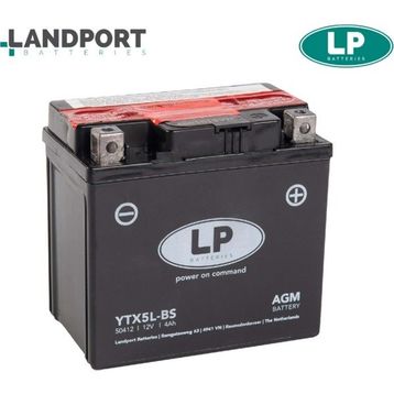 LP YTX5L-BS 12V-4 Amper Motosiklet Akü