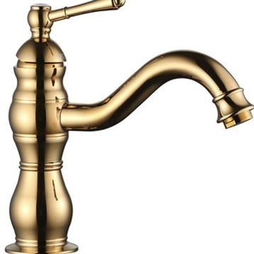 LPD S Borulu Gold Banyo Lavabo Bataryası