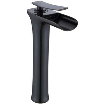 LPD S Borulu Siyah Çanak Banyo Lavabo Bataryası