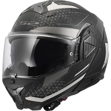 LS2 Advant 2 Astral Mat Gri-Siyah Çene Açılır Motor Kaskı