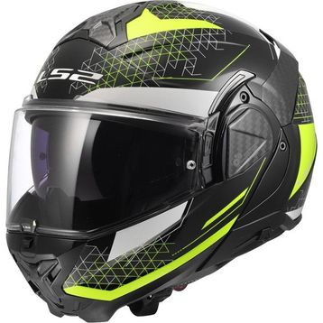 LS2 Advant 2 Astral Neon Sarı Çene Açılır Motor Kaskı