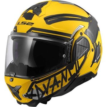 Ls2 Advant 2 Tape Mat Sarı Çene Açılır Motosiklet Kaskı
