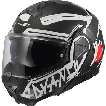 Ls2 Advant 2 Tape Mat Siyah Çene Açılır Motosiklet Kaskı