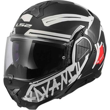 Ls2 Advant 2 Tape Mat Siyah Çene Açılır Motosiklet Kaskı