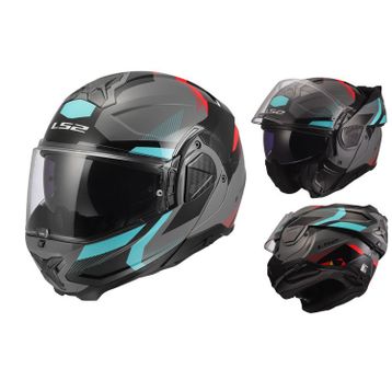 Ls2 Advant 2 Trıple Beyaz-Mavi-Kırmızı-Siyah Motosiklet Kask