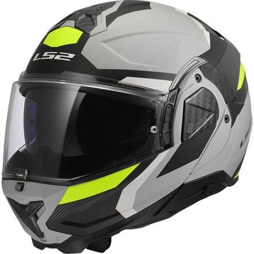 Ls2 Advant 2 Trıple Mat Gri- Siyah-Neon Sarı Motosiklet Kaskı