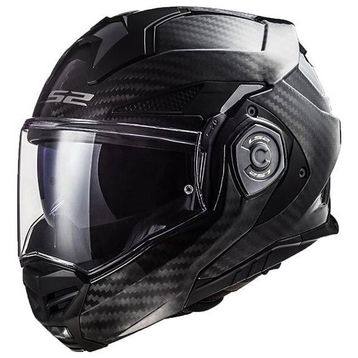 LS2 Advant X Karbon Çene Açılır Siyah Kask