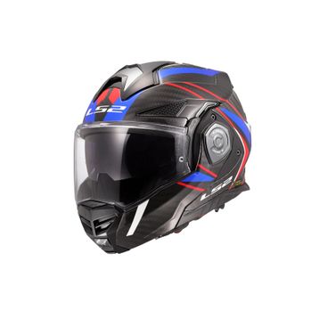 LS2 Advant X Karbon Future Çene Açılır Kırmızı Kask