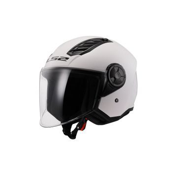 LS2 Airflow Açik Gri Siyah Motosiklet Kaskı