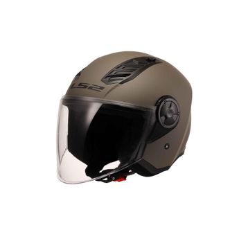 LS2 Airflow Açik Gri Siyah Motosiklet Kaskı