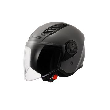 LS2 Airflow Açik Gri Siyah Motosiklet Kaskı