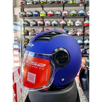 LS2 Airflow Lacivert Yarım Motosiklet Kaskı