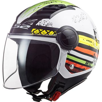 LS2 Airflow Ronnie Açık Mor Beyaz Motosiklet Kaskı