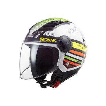 LS2 Airflow Ronnie Açık Mor Beyaz Motosiklet Kaskı