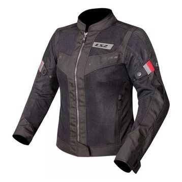 LS2 Blade Air Siyah Kırmızı Kadın Mont