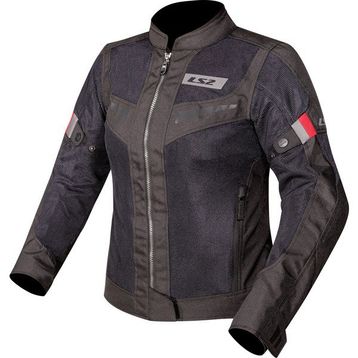 LS2 Blade Air Siyah Kırmızı Kadın Mont