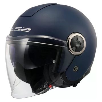 LS2 Classy Mat Navy Mavi Açık Motor Kaskı