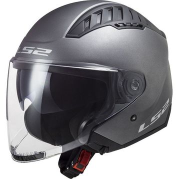 LS2 Copter 2 Mat Titanium Açık Motor Kaskı