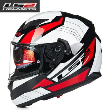 LS2 FF320 Beyaz Fulll Face Kask Camı