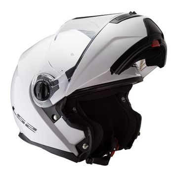 LS2 FF325 Strobe Çeneden Açılır Beyaz Motorsiklet Kaskı