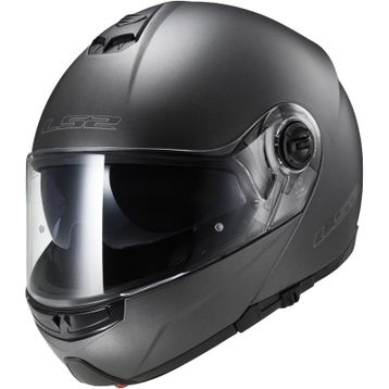 LS2 FF325 Strobe Çeneden Açılır Mat Siyah Motorsiklet Kaskı