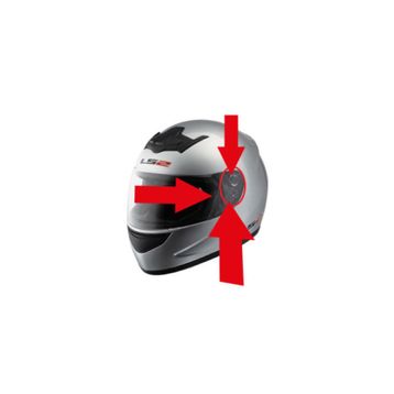 LS2 FF350 Cartoon Kask Yan Kapak Seti