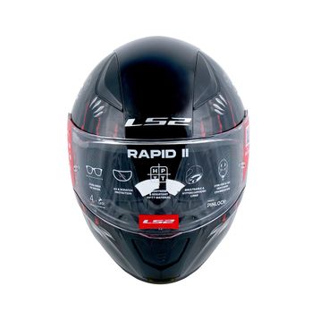 LS2 FF353 Rapid II Claw Black Motor Kaskı