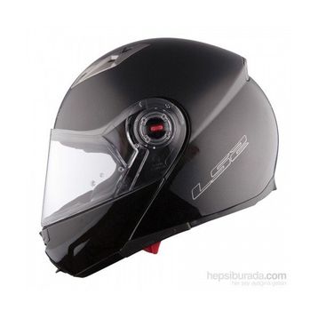 LS2 FF370 Çeneden Açılır Mat Siyah Motosiklet Kask