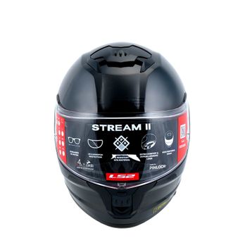 LS2 FF808 Stream II Jeans Titanium Motor Kaskı