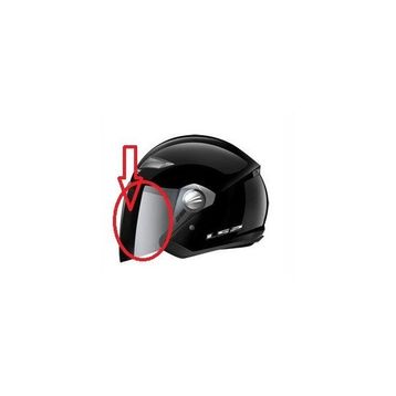LS2 OF569 Siyah Kask Camı