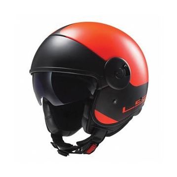 LS2 OF597 Cabrio Mat Turuncu Kask