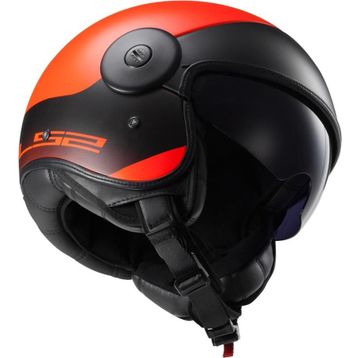 LS2 OF597 Cabrio Mat Turuncu Kask