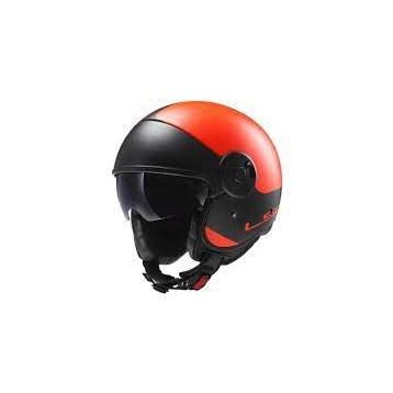 LS2 OF597 Cabrio Mat Turuncu Kask
