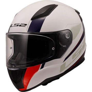 LS2 Rapid 2 Driveway Beyaz Mavi Siyah Kırmızı Kask