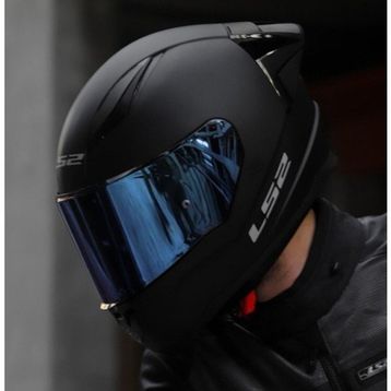 LS2 Rapid 2 Race Fullface Mavi Camlı Mat Siyah Motosiklet Kaskı