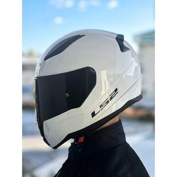 LS2 Rapıd 2 Siyah Vizörlü Beyaz Motosiklet Kaskı