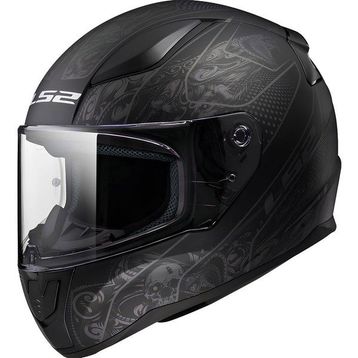 LS2 Rapid Mat Siyah Motosiklet Kaskı