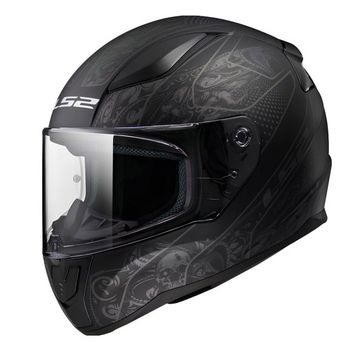 LS2 Rapid Mat Siyah Motosiklet Kaskı