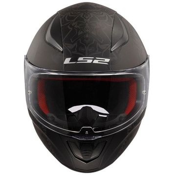 LS2 Rapid Takaroa Full Face Siyah Kırmızı Motosiklet Kaskı